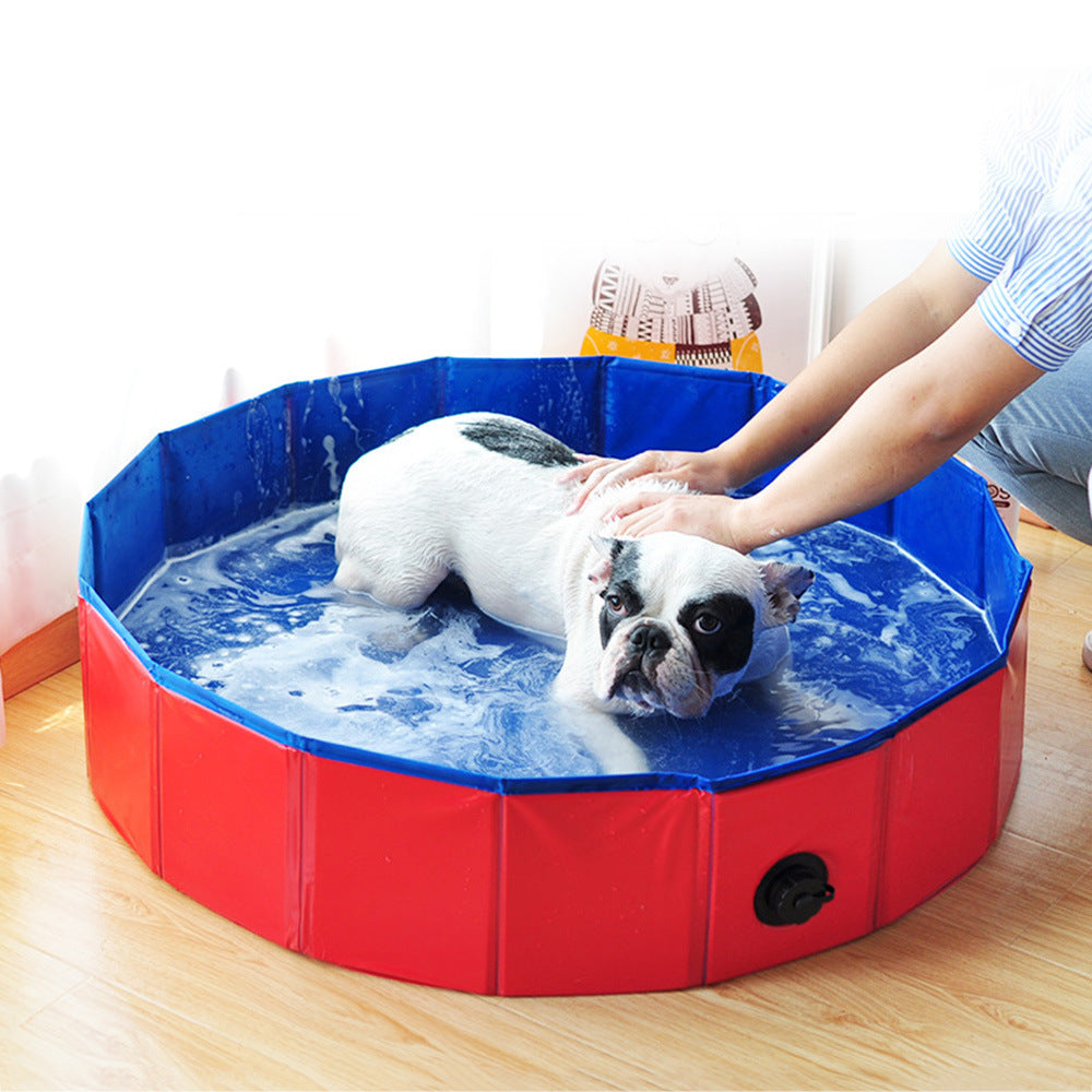 Pet Inflatable Bathtub PVC Composite Cloth Bathtub Pet Pool Collapsible Pool