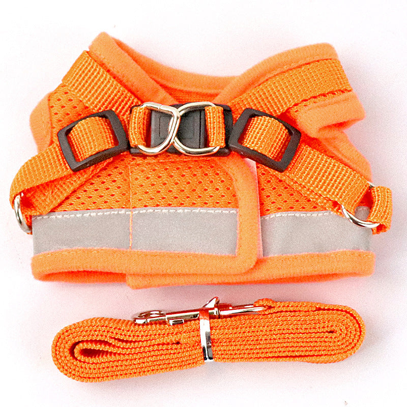 Teddy dog leash small dog Bichon Hiromi vest-style dog chain puppies dog leash pet chest harness