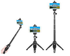 YT-9928 Multifunction Selfie Stick Tripod with Bluetooth Remote Shutter