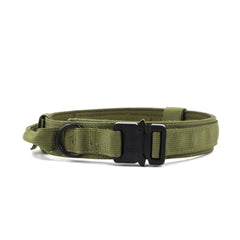 Tactical Collar Leash Pet Collar Nylon Medium and Large Dog Army Dog Training Dog Collar