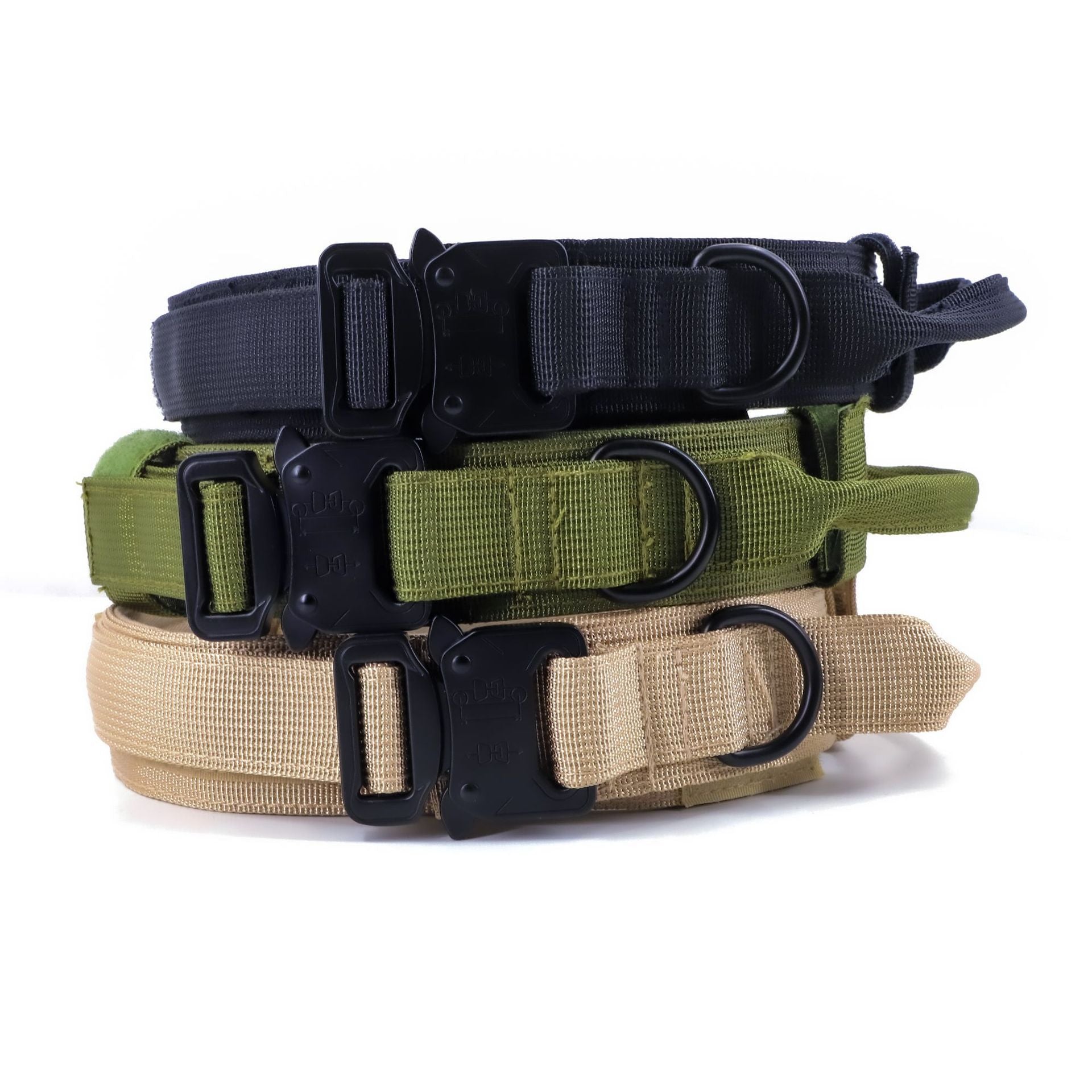 Tactical Collar Leash Pet Collar Nylon Medium and Large Dog Army Dog Training Dog Collar